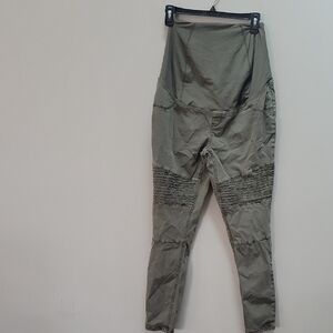 Isabel Maternity by Ingrid & Isabel Olive Straight Leg Pants